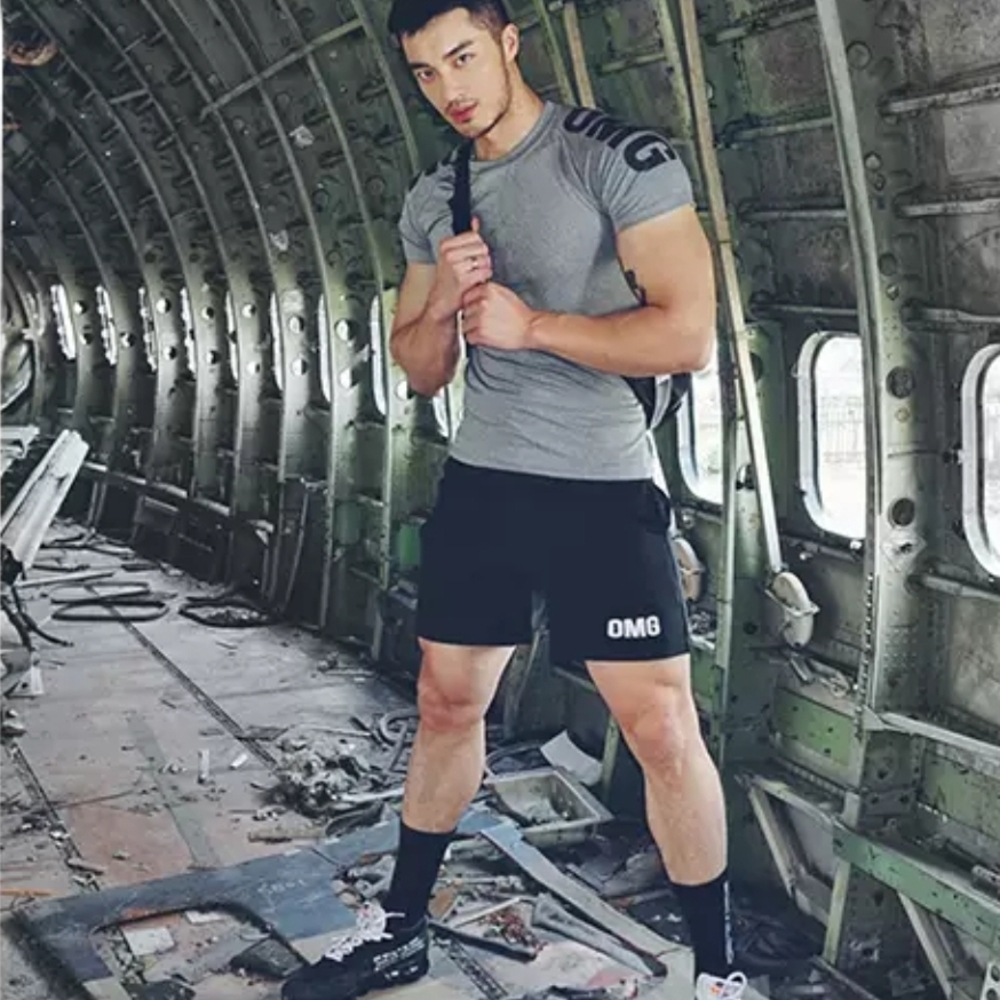 NEW Gray Athletic Men's Tee by OMG